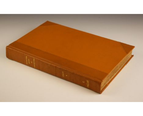 Plot (Robert), THE NATURAL HISTORY OF STAFFORD-SHIRE, first edition, later 3/4 leather, orange cloth boards, laid paper, engr