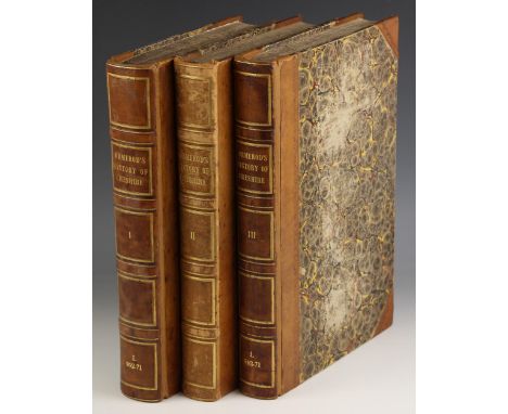 Ormerod (George), THE HISTORY OF THE COUNTY PALATINE AND CITY OF CHESTER, 3 vols, first edition, ¾ embossed leather (re-bound