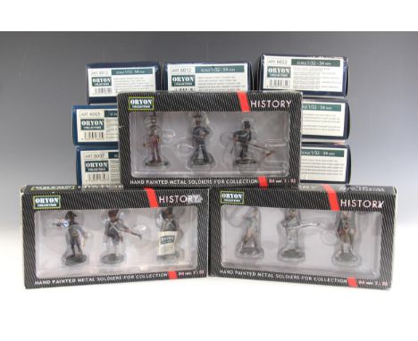 Eighteen Oryon Collection History Club 1/32 scale 54mm hand painted model soldiers, comprising set numbers ART.6001, 6004, 60