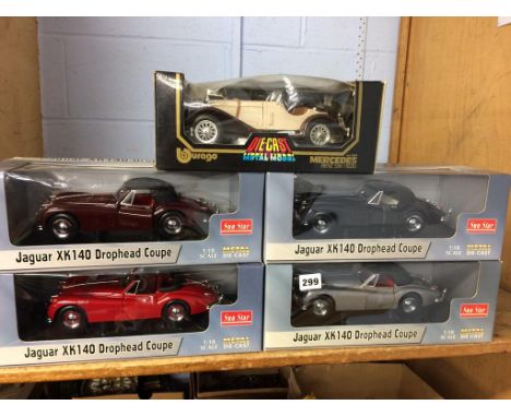 Five boxes of Die Cast model cars