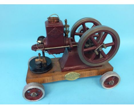 An electric driven model hopper fed engine, 'The R.L.E Alyn Foundry Wrexham Engine', no. 105