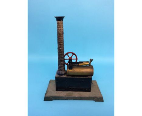 A Bowman model engine, stamped B.W., circa 1920-1930. 24cm width