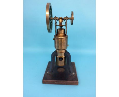 A scratch built vertical engine pump, 40cm height x 13cm width