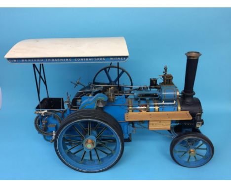 A live 1 ½ inch scale traction engine, 'William Allchin Ltd, Northampton', number LB2228, 'L.W. Burford Thrashing Contractors