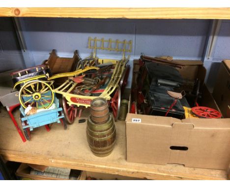 Various model carts and carriages