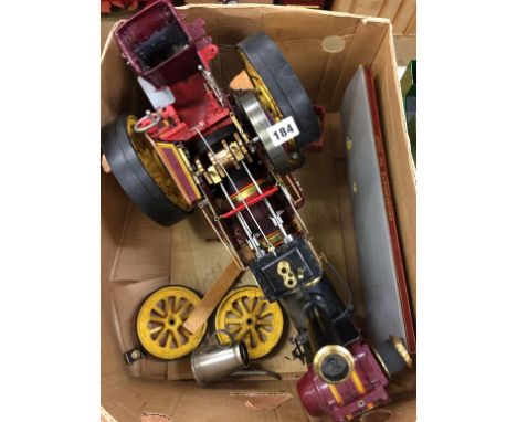 Part model traction engine by Fowler of Leeds