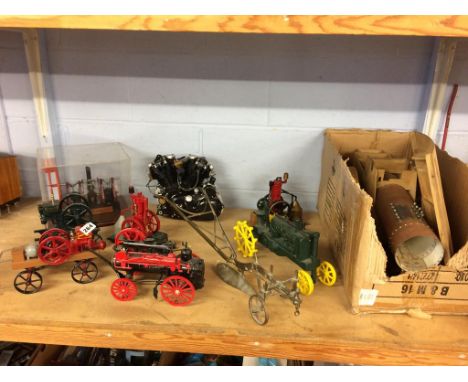 Various models, including a Vincent engine etc.