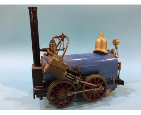 A 3.5 inch gauge scratch built model of Stephensons Rocket