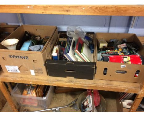 Three trays of assorted model books