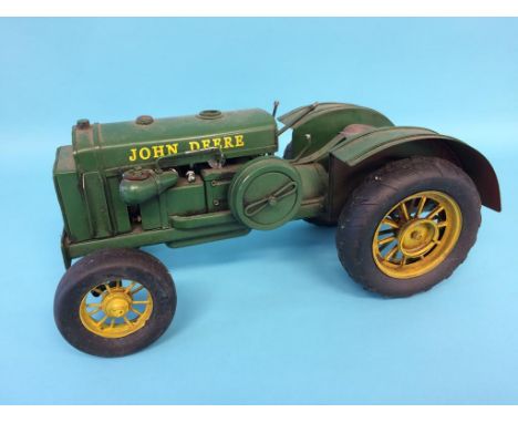 A Jayland tinplate model, 'John Deere' tractor