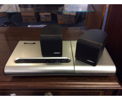 A Bose Acoustimass-3 speaker system together with Bose life-style music centre.