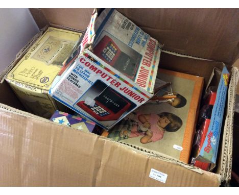 A selection of vintage toys.