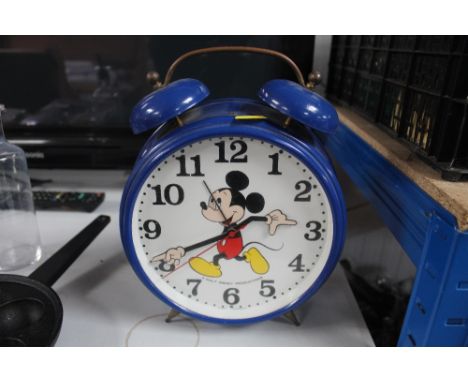 A Walt Disney Productions Mickey Mouse alarm clock