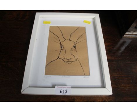 A Rachel Mann, portrait of a hare
