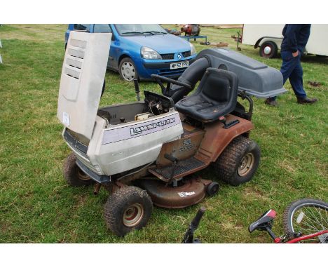 Lawnflite model 756 ride-on Lawn Mower, 12 hp, 38" cut, industrial commercial engine.  (Engine only turns a little, appears n