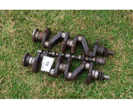 Two crank shafts and cam-shaft for a Ferguson T20 tractor.