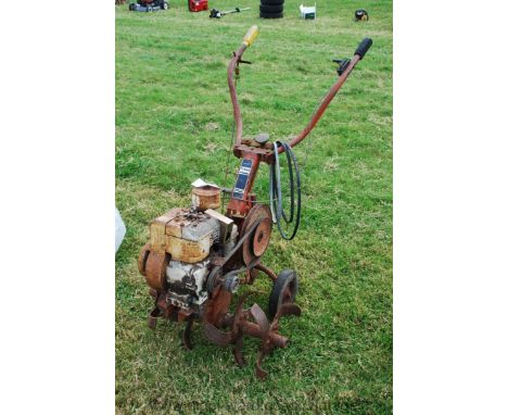 A Wolseley Titan garden rotovator (petrol) with Briggs &amp; Stratton 3 hp engine, (turns and good compression).