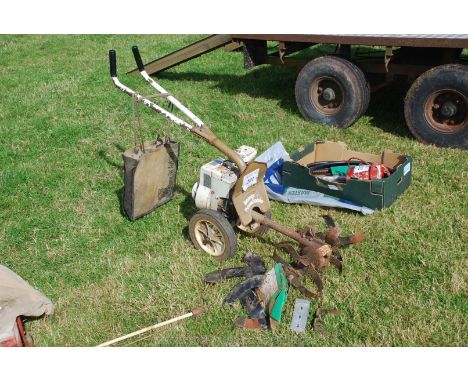 A Beaver Power Spade rotovator with Briggs &amp; Stratton engine and with attachments. (Good working order).