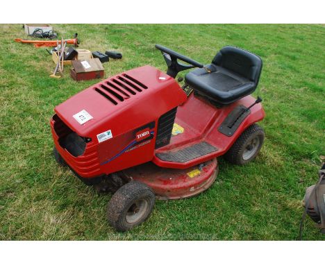 Toro Wheel Horse 13.32 X L ride on lawn mower, 13 horsepower, engine running. (no battery, electric start,