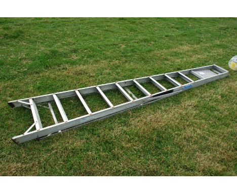 A 9 rung Aluminium step-ladder.