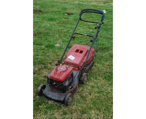 Mountfield RV 40 150cc petrol lawn mower, engine turns. 