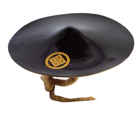 dating: Period (1603-1867) provenance: Japan, Light structure of circular shape, relieved in the center. Back in polished bla