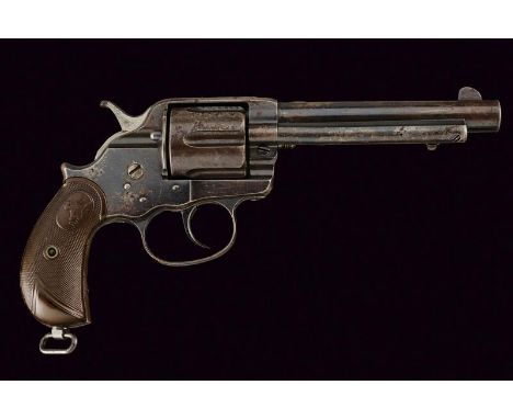dating: 1887 provenance: London, Round, rifled, cal. 44 barrel for 5-1/2', marked with Colt in Hartford address on the back a