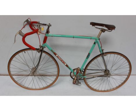 HETCHINS (Straight) Road Path from 1940's in turquoise in beautifully restored condition.  Frame size 23 C - T seat tube and 