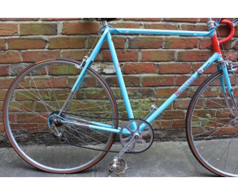 R.A BLACKWELL Road Race in turquoise.  Frame size 24 C - T seat tube and 23 C - C top tube.  Reynolds tube set with very orna