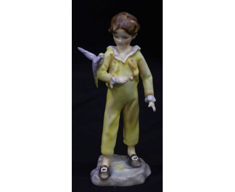 A Worcester porcelain figure, "The Parakeet," number 3087, 17cm high.