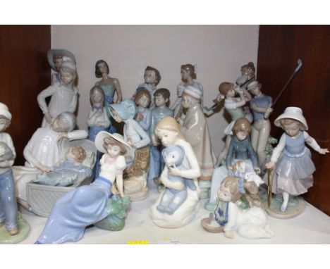 SECTION 5. A collection of 19 Nao porcelain figures