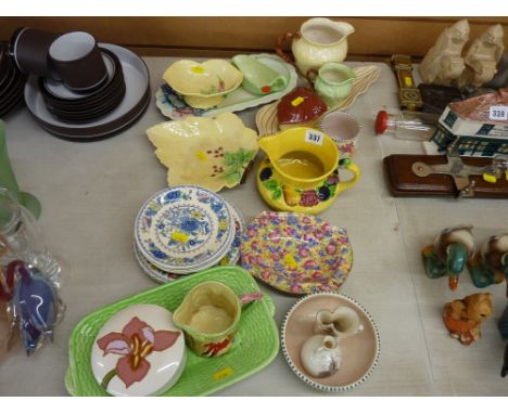 Parcel of mixed porcelain including Poole, Carltonware, Green Leaf, Royal Winton Grimwades, Mason etc