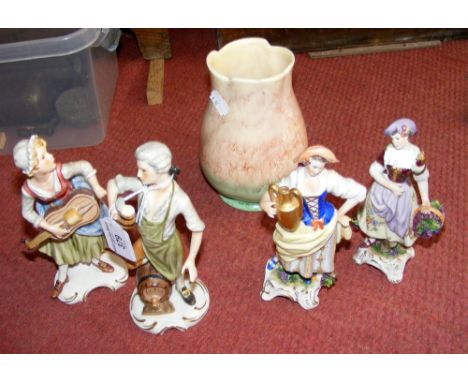 A pair of Goebel figures, together with other ceramic ware