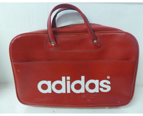 A vintage red Adidas bag 