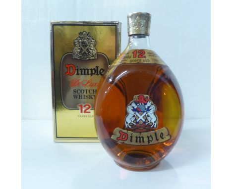 A bottle of Dimple 12 Years Old Scotch Whisky, boxed 