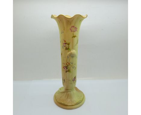 A Royal Worcester blush ivory vase, 23cm 