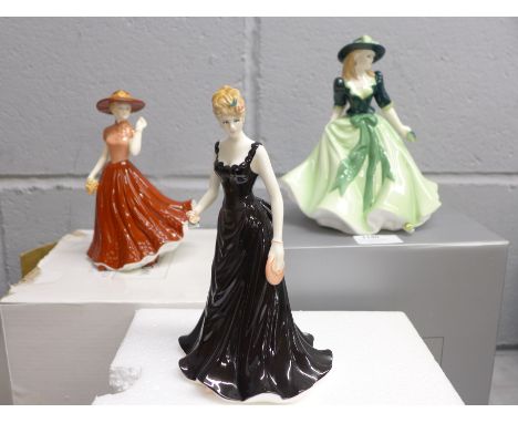 Three Royal Worcester figures; Floral Lady, Holly and one other&nbsp;&nbsp;**PLEASE NOTE THIS LOT IS NOT ELIGIBLE FOR POSTING