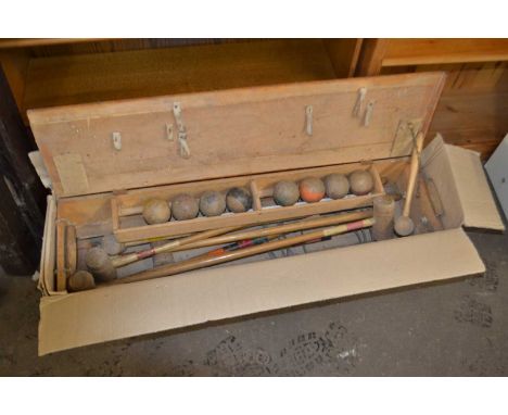 A croquet set