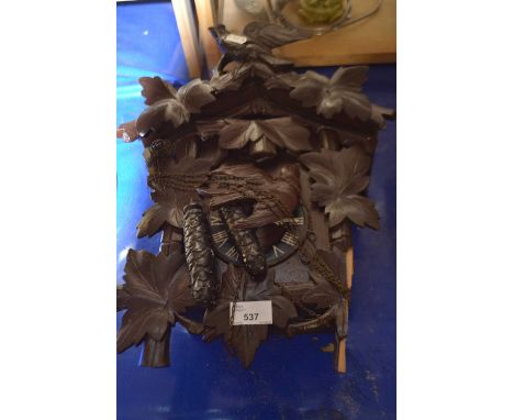 A wooden cuckoo clock