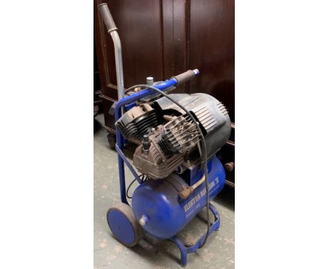 An Elektra Beckum Power 380 petrol air compressor; together with a quantity of pneumatic tools 