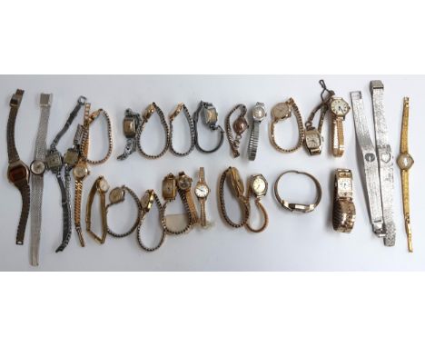 A collection of 29 wrist watches to include Ferex, Tara, MuDu, Roamer, Accurist, Empress, Grovana, Uno, Rotary, Regency, Inge