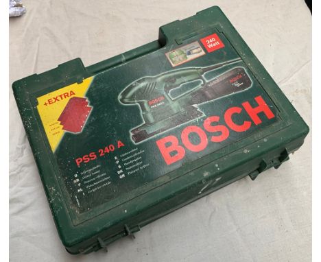 A Bosch PSS240A sander, in hard case 