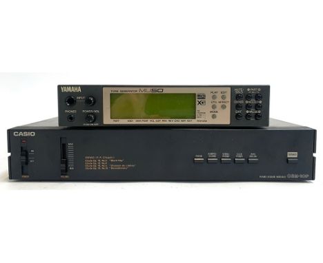 A Yamaha Tone Generator MU50; and a Casio Piano Sound Module CSM-10P 