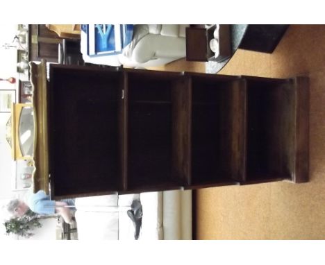 Art deco style bookcase in oak