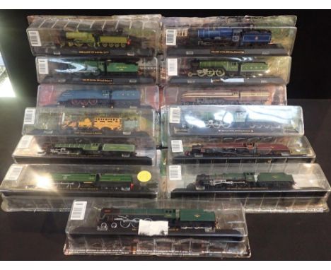 THIRTEEN GREAT BRITISH LOCOMOTIVE COLLECTION MODEL TRAINSIncluding '1923: Class 'A3' No. 4472 Flying Scotsman' and '1829: Ste
