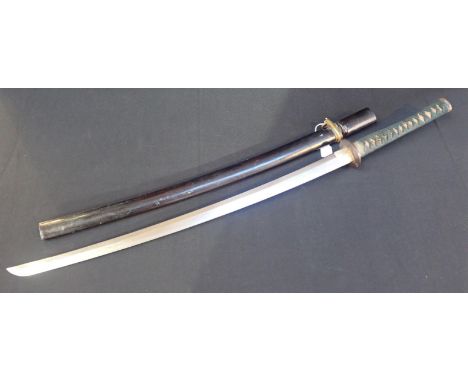A JAPANESE KATANA SWORDwith scabbard, length overall 97cmNote: You must be over 18 to purchase this item. By bidding on this 