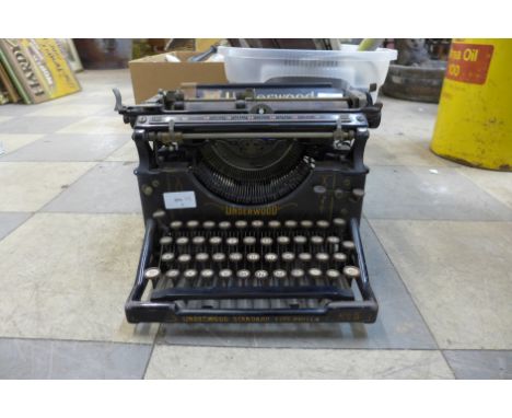 An Underwood typewriter 