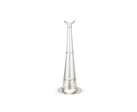 A VICTORIAN SILVER LOUD HAILER CHARLES THOMAS FOX AND GEORGE FOX, LONDON 1859 With three girdles and engraved Adml. Sir Willi
