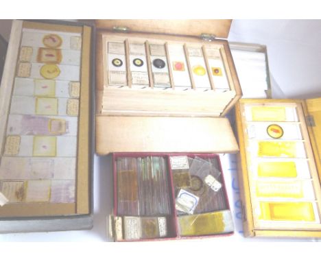 MICROSCOPE SLIDES. In excess of 350 microscope slides including Histology and Biology many dated 1934 