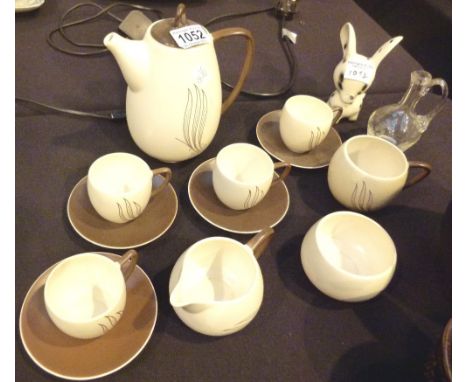 CARLTON WARE COFFEE SET. Carlton Ware coffee set with matching mug